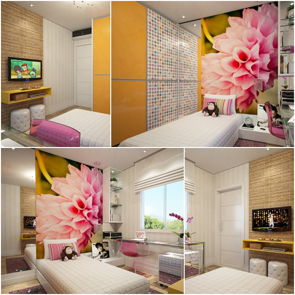 ห้องนอนเด็กโมเดิร์น ห้องนอนเด็กสีเหลืองสด ห้องนอนเด็กโมเดิร์น ห้องนอนเด็กสีเหลืองสด