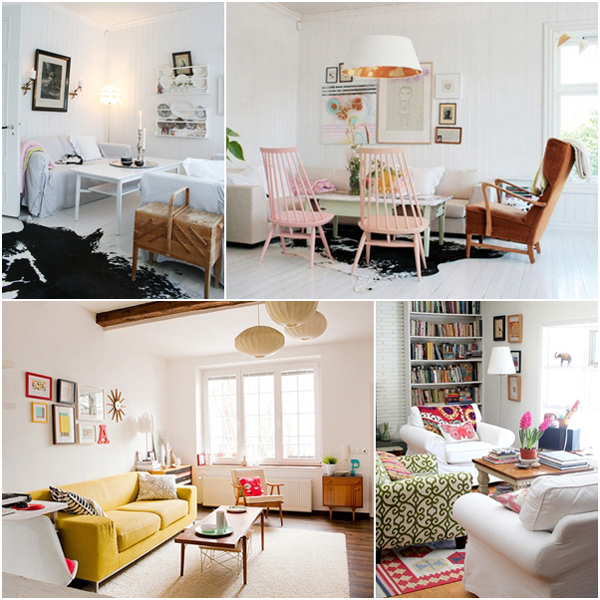 ห้องรับแขก สไตล์สแกนดิเนเวียน