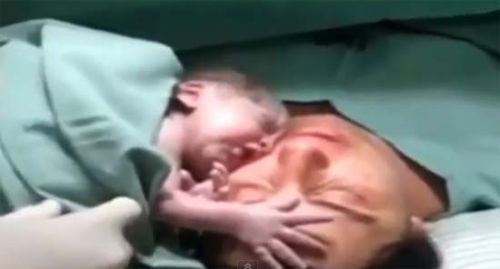 คลิปทารกแรกเกิดกอดแม่ไม่ปล่อย สายสัมพันธ์แม่ลูกชวนอบอุ่นใจ คลิปทารกแรกเกิดกอดแม่ไม่ปล่อย สายสัมพันธ์แม่ลูกชวนอบอุ่นใจ