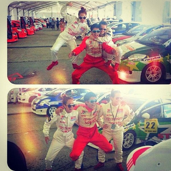 ไผ่-นาตาลี-แอริน สวมวิญญาณนักนักซิ่ง แข่งรถที่มาเลเซีย