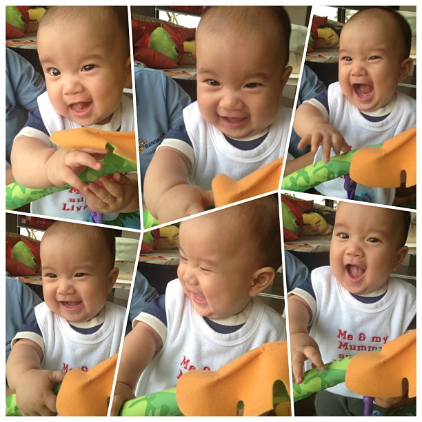 ชมภาพ น้องแพทริก ลูก นิหน่า - แบงค์ จ้ำม่ำ น่าฟัดสุด ๆ