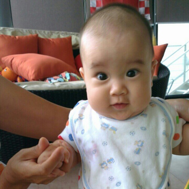ชมภาพ น้องแพทริก ลูก นิหน่า - แบงค์ จ้ำม่ำ น่าฟัดสุด ๆ