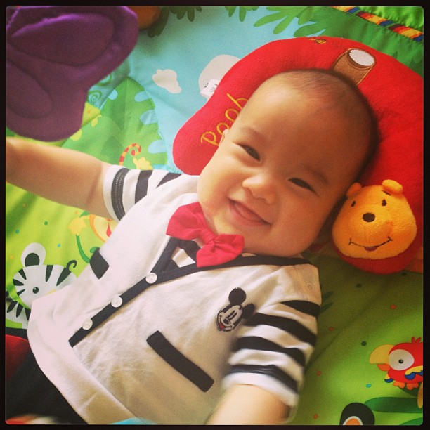 ชมภาพ น้องแพทริก ลูก นิหน่า - แบงค์ จ้ำม่ำ น่าฟัดสุด ๆ