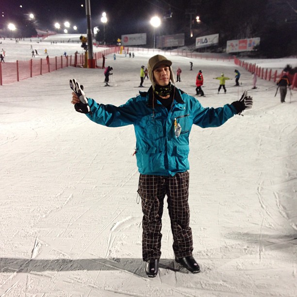 หวานซะ! น้ำฝน-อาร์ต ควงคู่ท้าลมหนาวสัมผัสหิมะที่เกาหลี