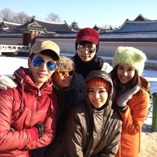 หวานซะ! น้ำฝน-อาร์ต ควงคู่ท้าลมหนาวสัมผัสหิมะที่เกาหลี