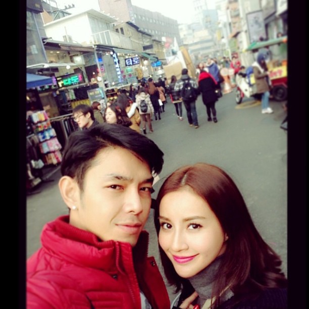 หวานซะ! น้ำฝน-อาร์ต ควงคู่ท้าลมหนาวสัมผัสหิมะที่เกาหลี