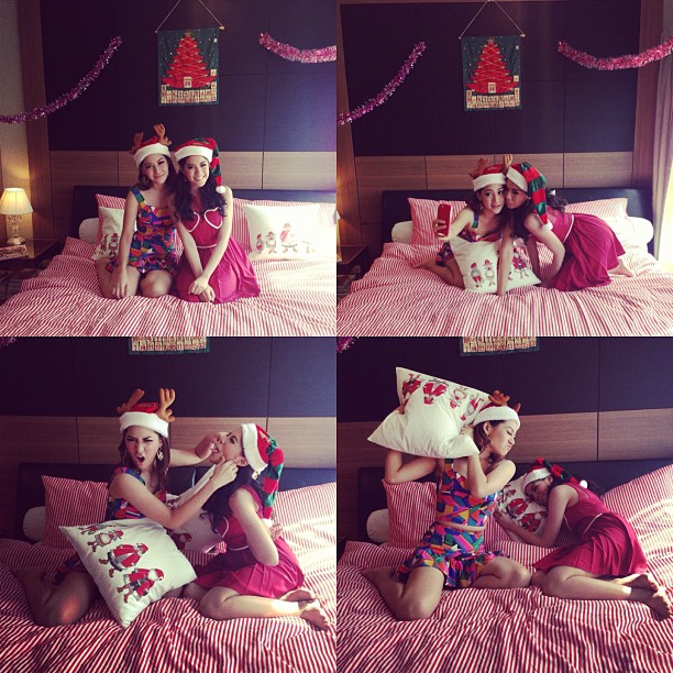 ใบเตย อาร์สยาม แปลงโฉมเป็นซานตี้สาว ถ่ายแบบรับคริสต์มาส