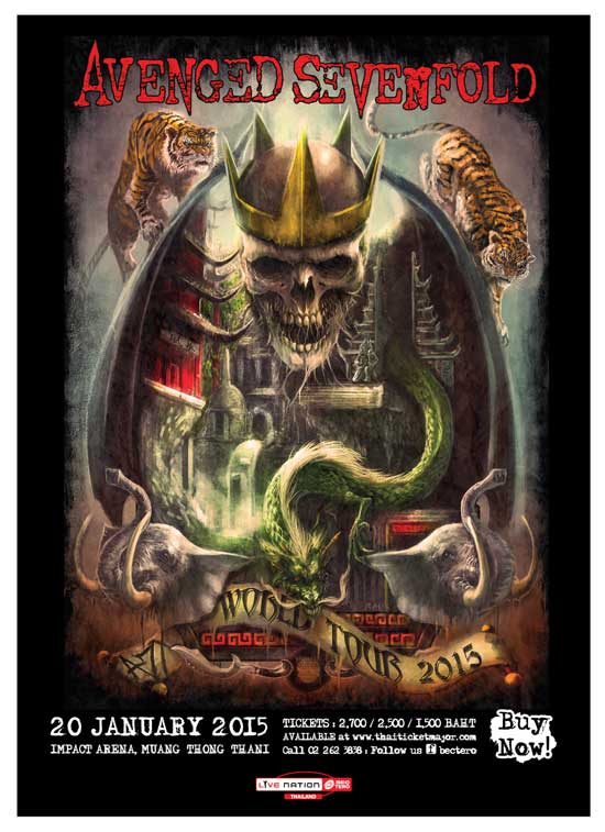 Avenged Sevenfold World Tour 2015 in Bangkok Avenged Sevenfold World Tour 2015 in Bangkok