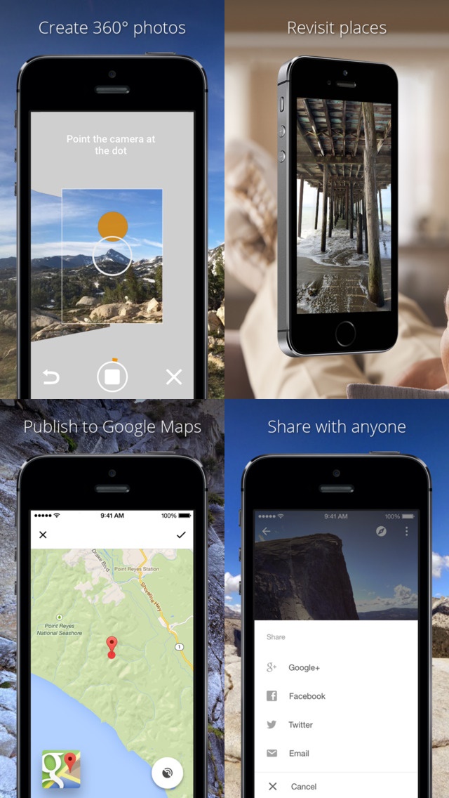 Photo Sphere Camera แอพฯ ถ่ายภาพพาโนรามาจากกูเกิล สำหรับ iPhone Photo Sphere Camera แอพฯ ถ่ายภาพพาโนรามาจากกูเกิล สำหรับ iPhone