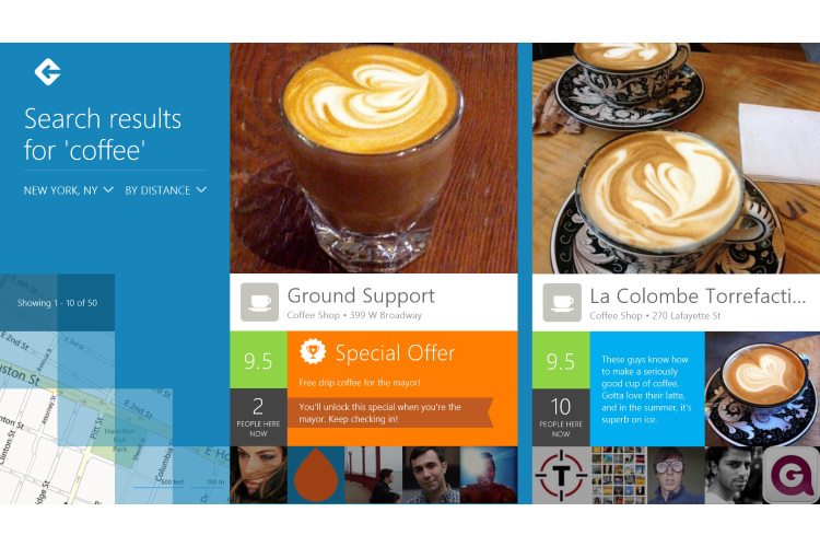 Foursquare for Windows 8 Foursquare for Windows 8
