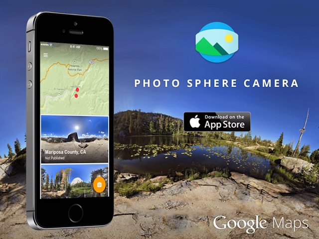 Photo Sphere Camera แอพฯ ถ่ายภาพพาโนรามาจากกูเกิล สำหรับ iPhone Photo Sphere Camera แอพฯ ถ่ายภาพพาโนรามาจากกูเกิล สำหรับ iPhone