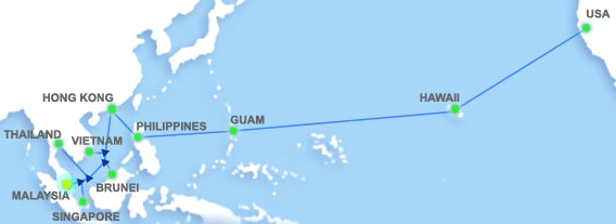 สายเคเบิลใต้น้ำ AAG ชำรุด ส่งผลเน็ตเอเชียตะวันออกเฉียงใต้ออกนอกช้าลง สายเคเบิลใต้น้ำ AAG ชำรุด ส่งผลเน็ตเอเชียตะวันออกเฉียงใต้ออกนอกช้าลง