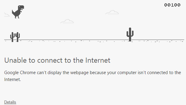 ค้นพบเกมลับบน Google Chrome Canary ให้เล่นขณะเน็ตล่ม ค้นพบเกมลับบน Google Chrome Canary ให้เล่นขณะเน็ตล่ม