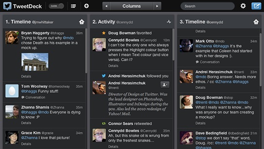 TweetDeck เลิกทำแอพฯ บนมือถือ เน้นทำบนเว็บและ Chrome TweetDeck เลิกทำแอพฯ บนมือถือ เน้นทำบนเว็บและ Chrome