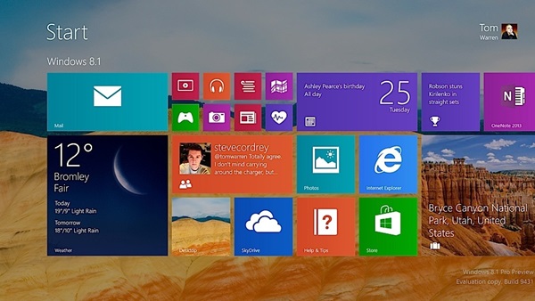 Windows 8.1 รุ่นอัพเดทของ Windows 8 ไฉไลกว่าเดิม Windows 8.1 รุ่นอัพเดทของ Windows 8 ไฉไลกว่าเดิม