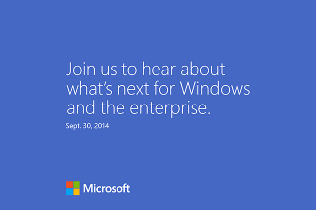ไมโครซอฟท์เชิญสื่อร่วมงานเปิดตัว Windows 9 วันที่ 30 ก.ย. นี้ ไมโครซอฟท์เชิญสื่อร่วมงานเปิดตัว Windows 9 วันที่ 30 ก.ย. นี้