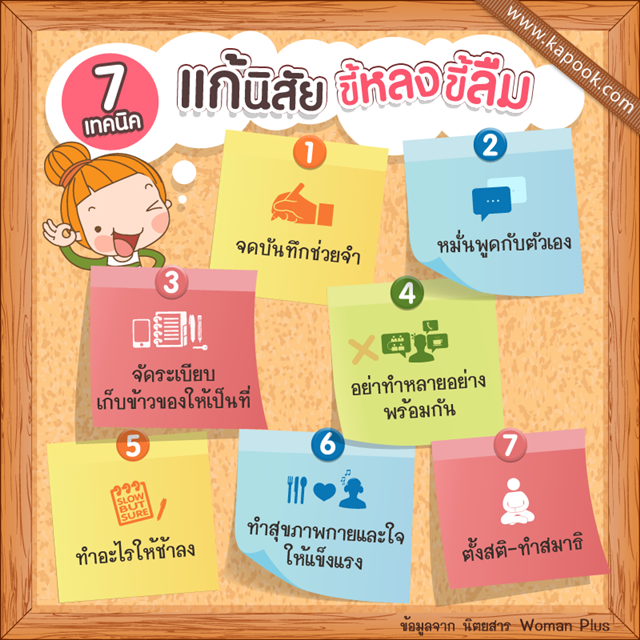 เทคนิคสุดเวิร์ก ปราบนิสัยขี้หลงขี้ลืม เทคนิคสุดเวิร์ก ปราบนิสัยขี้หลงขี้ลืม