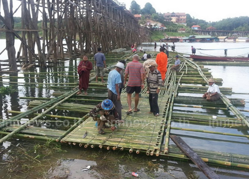 ซ่อมสะพานมอญ สังขละบุรี ซ่อมสะพานมอญ สังขละบุรี
