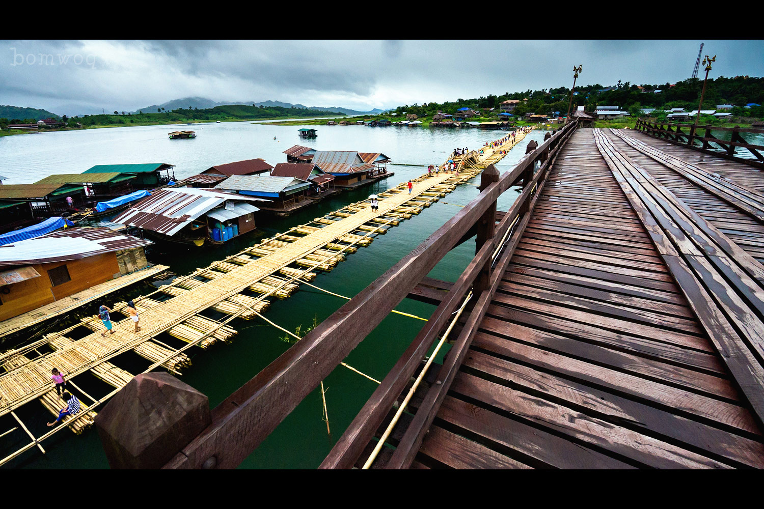 สะพานมอญชั่วคราว สังขละบุรี สะพานมอญชั่วคราว สังขละบุรี