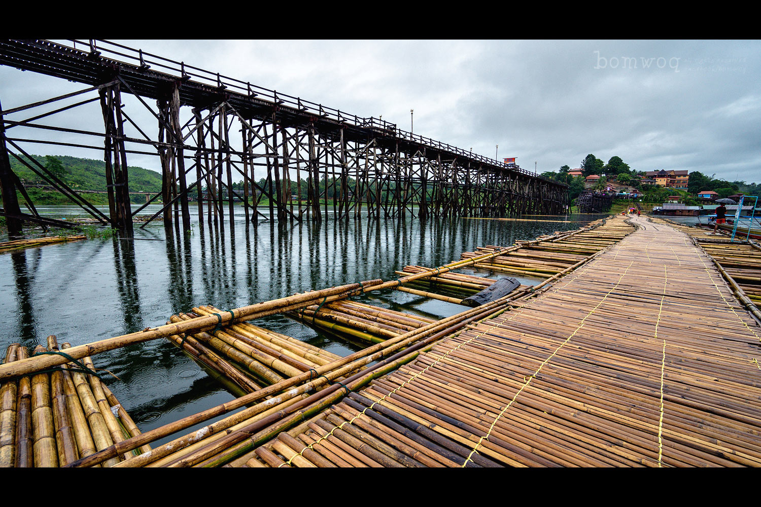 สะพานมอญชั่วคราว สังขละบุรี สะพานมอญชั่วคราว สังขละบุรี