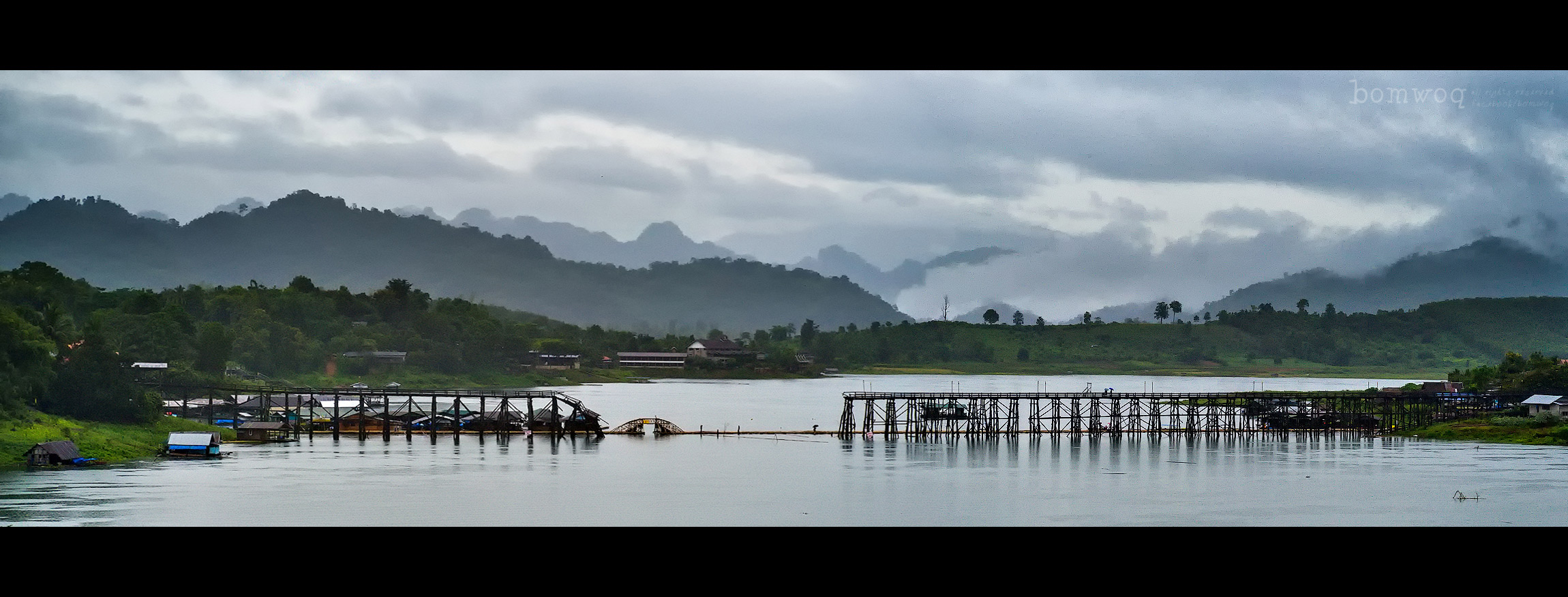 สะพานมอญชั่วคราว สังขละบุรี สะพานมอญชั่วคราว สังขละบุรี