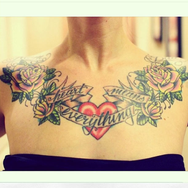 สักหน้าอกสวยๆ