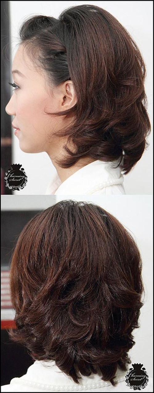 ทรงผมรับปริญญาผมสั้น