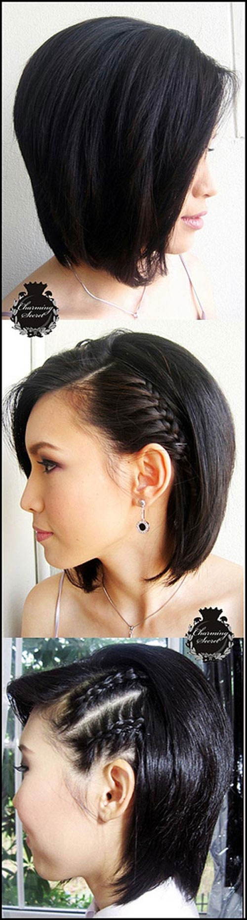 ทรงผมรับปริญญาผมสั้น