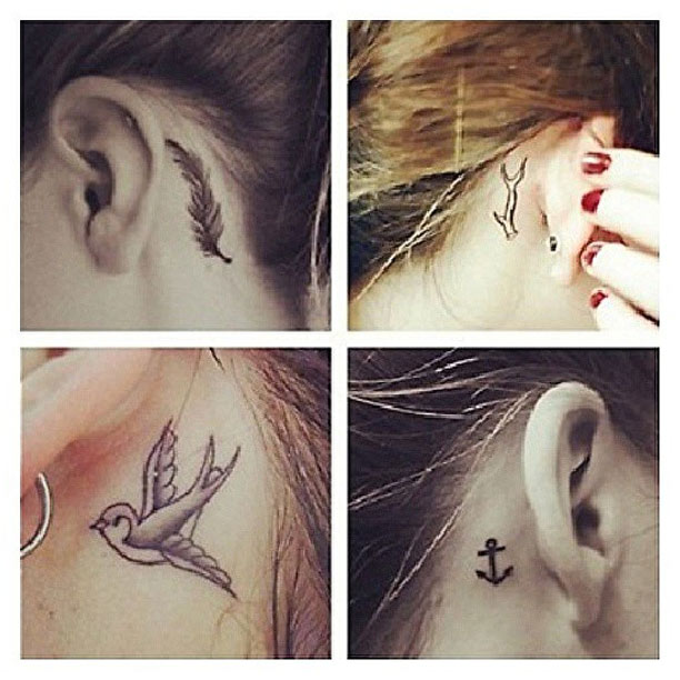 รอยสักหลังหู