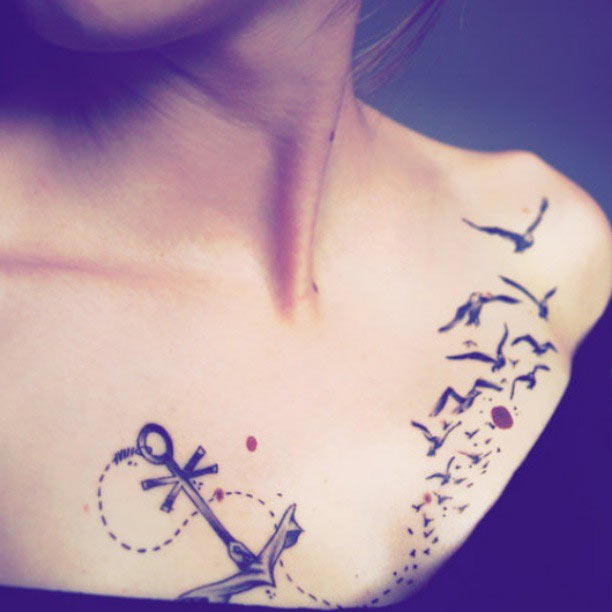 สักหน้าอกสวยๆ