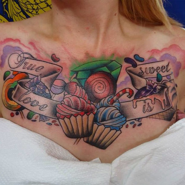 สักหน้าอกสวยๆ