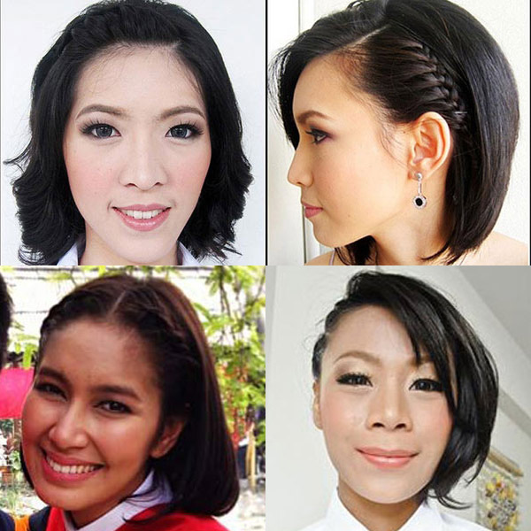 ทรงผมรับปริญญาผมสั้น