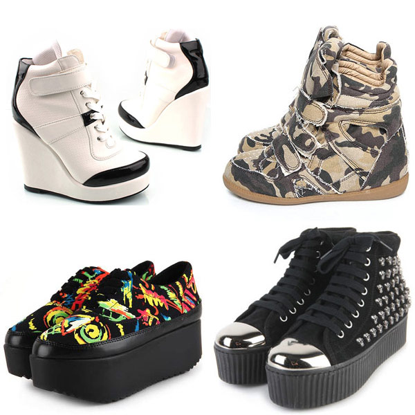 รองเท้าผ้าใบส้นตึก