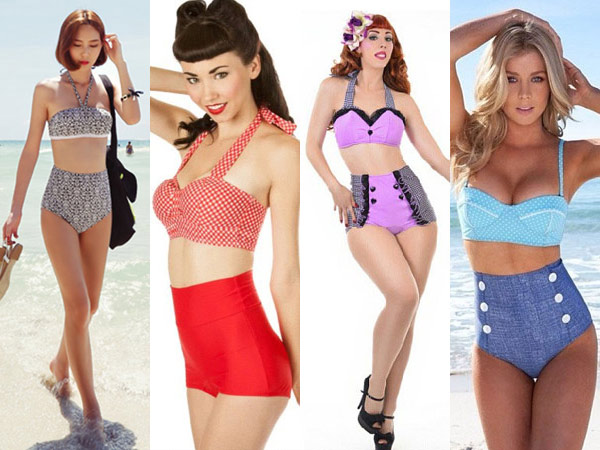 ชุดว่ายน้ำเอวสูง