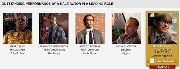 ผลรางวัล SAG Awards 2015 ผลรางวัล SAG Awards 2015