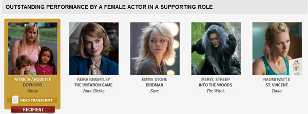 ผลรางวัล SAG Awards 2015 ผลรางวัล SAG Awards 2015