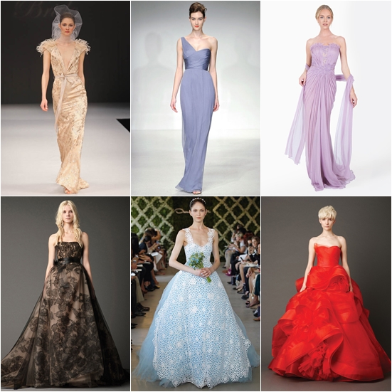 ชุดแต่งงานสีสันสดใส ชุดแต่งงานสีสันสดใส
