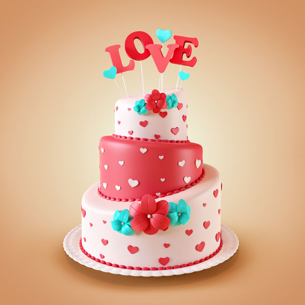 red cakewedding red cakewedding