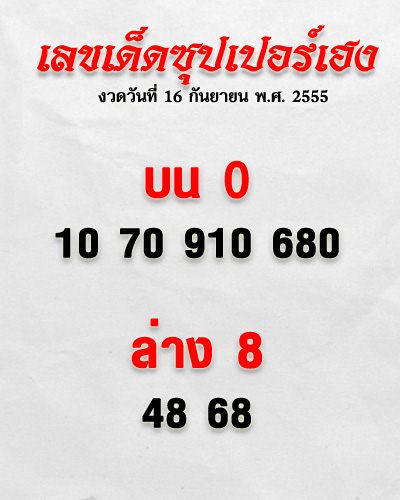 เลขเด็ดซุปเปอร์เฮง