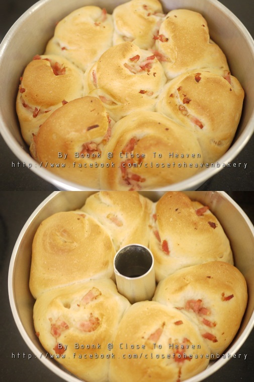 ขนมปังเบคอนโรยน้ำตาล