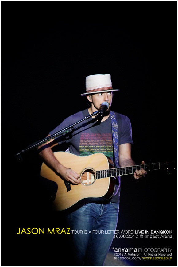 ชมภาพบรรยากาศ คอนเสิร์ต jason mraz live in bangkok 2012
