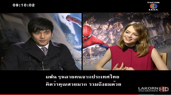 บอม ธนิน เป็นตัวแทนคนไทย บินกระทบไหล่นักแสดงและผู้กำกับภาพยนตร์ The Amazing Spider - Man 2 บอม ธนิน เป็นตัวแทนคนไทย บินกระทบไหล่นักแสดงและผู้กำกับภาพยนตร์ The Amazing Spider - Man 2