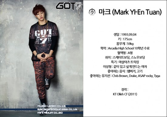 มาร์ค GOT7 มาร์ค GOT7