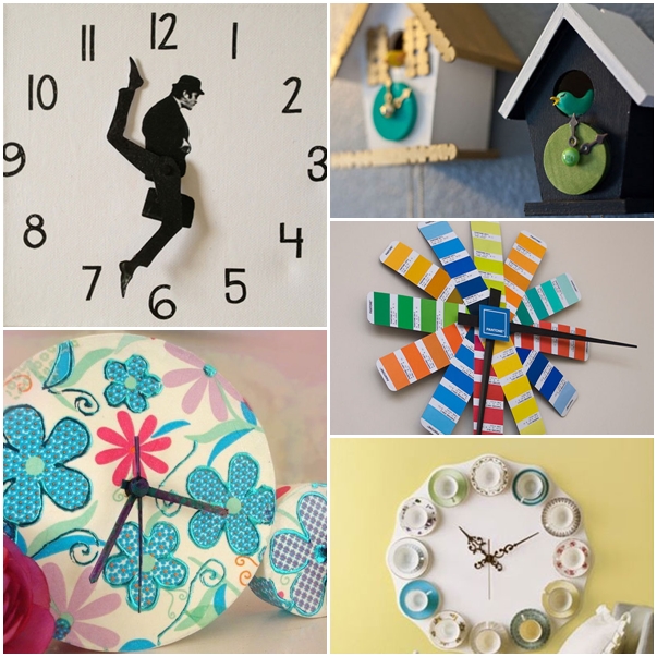 12 ไอเดีย DIY นาฬิกาประดับบ้าน  12 ไอเดีย DIY นาฬิกาประดับบ้าน