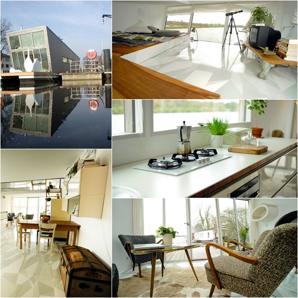 บ้านเรือชิล ๆ ลอยน้ำชมวิวแบบมินิมอลลักซ์ซูรี บ้านเรือชิล ๆ ลอยน้ำชมวิวแบบมินิมอลลักซ์ซูรี