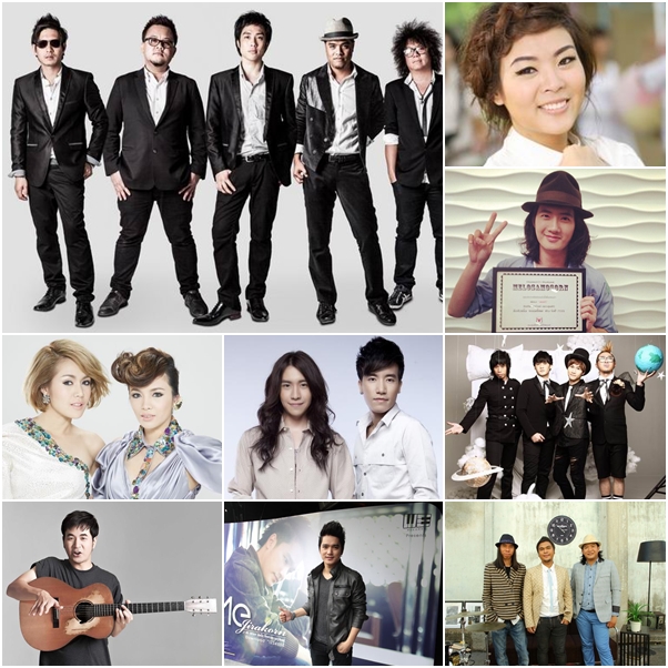 รายชื่อศิลปินเข้าชิงรางวัล THE GUITAR MAG AWARD