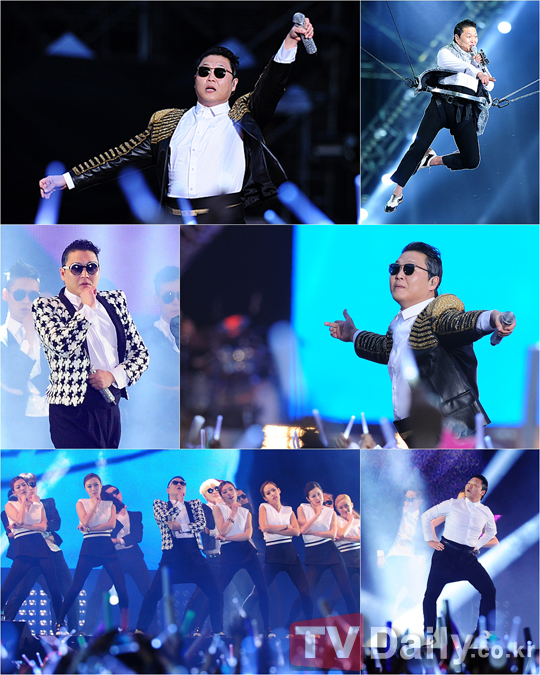 PSY แปลงโฉมเป็น บียอนเซ่ ในคอนเสิร์ต HAPPENING