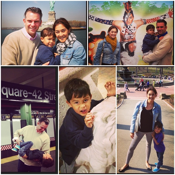 ลูกเกด เมทินี ควงสามี น้องสกาย เที่ยวในนิวยอร์ก