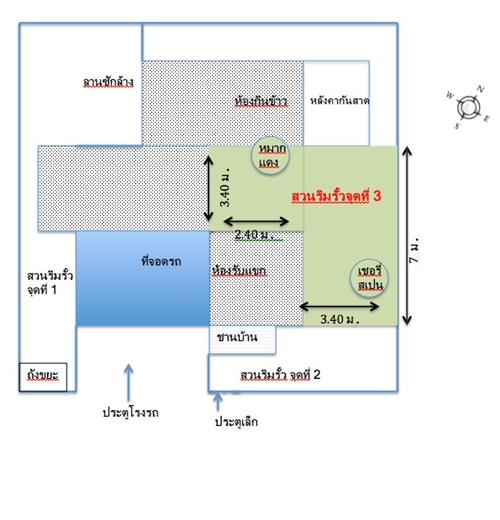 เปลี่ยนพื้นที่รก ๆ ริมรั้ว ให้เป็นสวนครัวกินได้ เปลี่ยนพื้นที่รก ๆ ริมรั้ว ให้เป็นสวนครัวกินได้