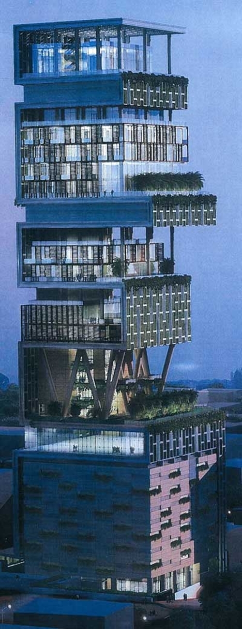 แอนทิเลีย บ้านใหญ่และแพงที่สุดในโลก สร้างนาน 7 ปี ที่อินเดีย แอนทิเลีย บ้านใหญ่และแพงที่สุดในโลก สร้างนาน 7 ปี ที่อินเดีย